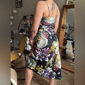 Express Floral Black Dress